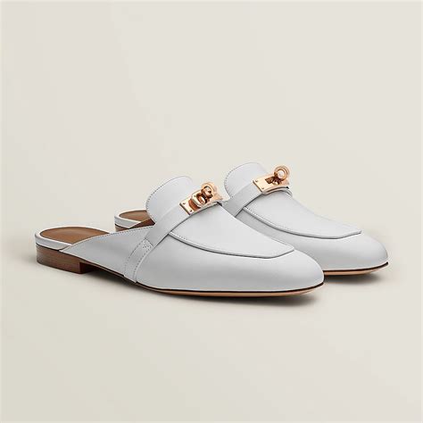 hermes white oz mule|Hermes oz mules.